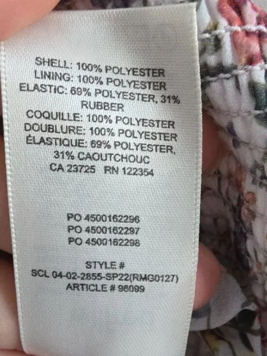 ARITZIA | Wilfred Tempest Blouse smocked Floral Cropped Sz L - Picture 6 of 6